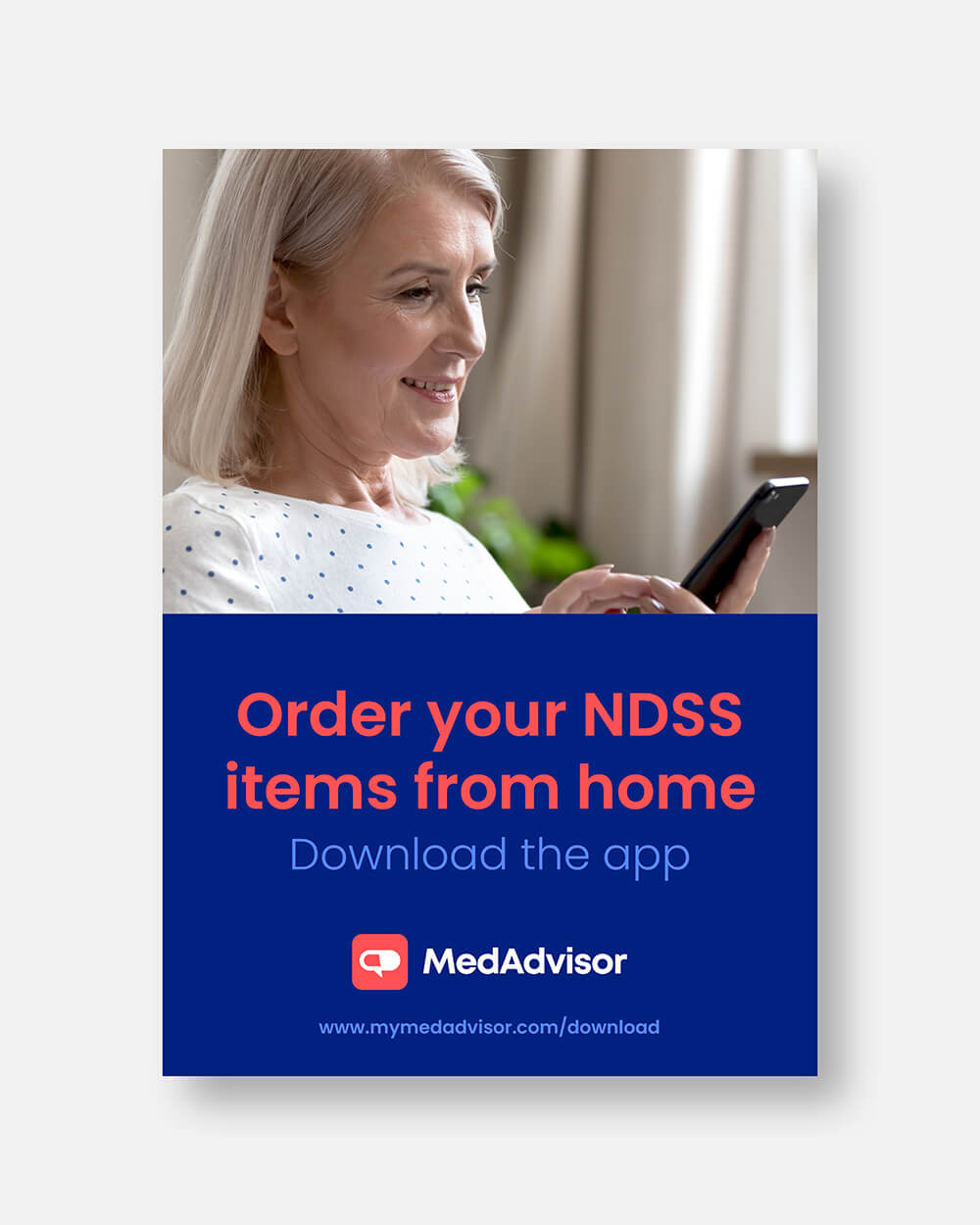 Counter Card Stand NDSS – MedAdvisor