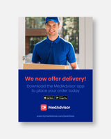A3 Poster 'We Now Offer Delivery'